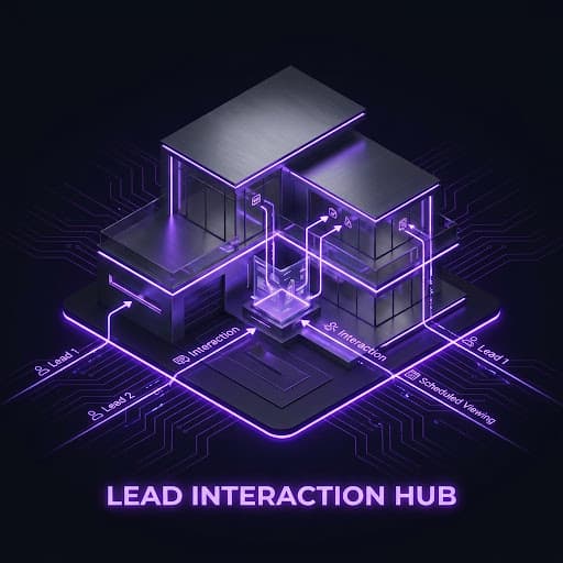 Lead interaction hub architectural graphic